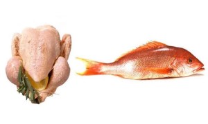 Chicken vs fish
